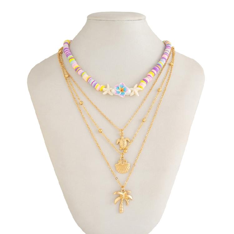 Adjustable Length Shell Necklace for Women Multi-layer Neck Chain Bohemian Beach Accessory Unique Handmade Jewelry