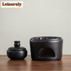 Gear Alcohol Lamp Tea Stove Ceramic Tea Warmer Teapot Heating Base Portable Tea Making Furnace Kung Fu Tea Set Around The Stove