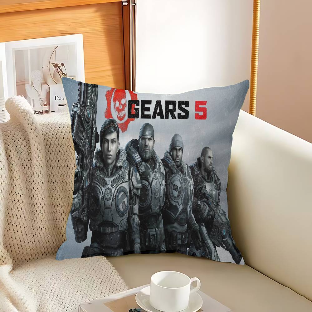 G-Gears O-Of W-War Decorative Room Aesthetics Pillow Case Home Decor Bedroom Sofa Bed Couch Pillow Cover 45x45
