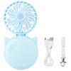 Folding Design Handheld Fan, Portable Mini Desk Fan, 3 Wind Speeds, Rechargeable Battery Operated, Ultra Low Noise for Travel Outdoor Home Office Make