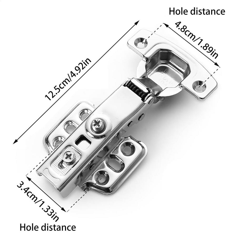 Петли для кухонных шкафов Нержавеющая сталь Скрытые петли с функцией плавного закрывания, Подходят для кухонных шкафов Дверей шкафов