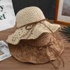 Handmade Woven Straw Hat: Summer Sunshade, UV Protection, Beach Cap with Face Cover
