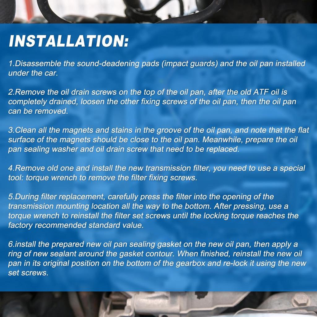 ACROPIX Automatic Transmission Filter Oil Pan Fit for Toyota RAV4 2005-2012 No.353300W040/353300W090 - Pack of 1