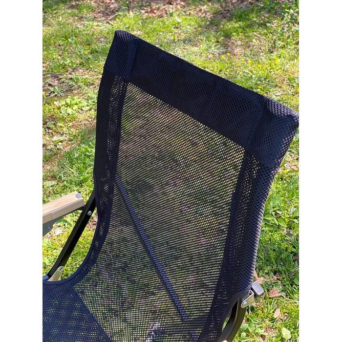 Snow Peak Mesh Low Chair 30 Compact Rich Black