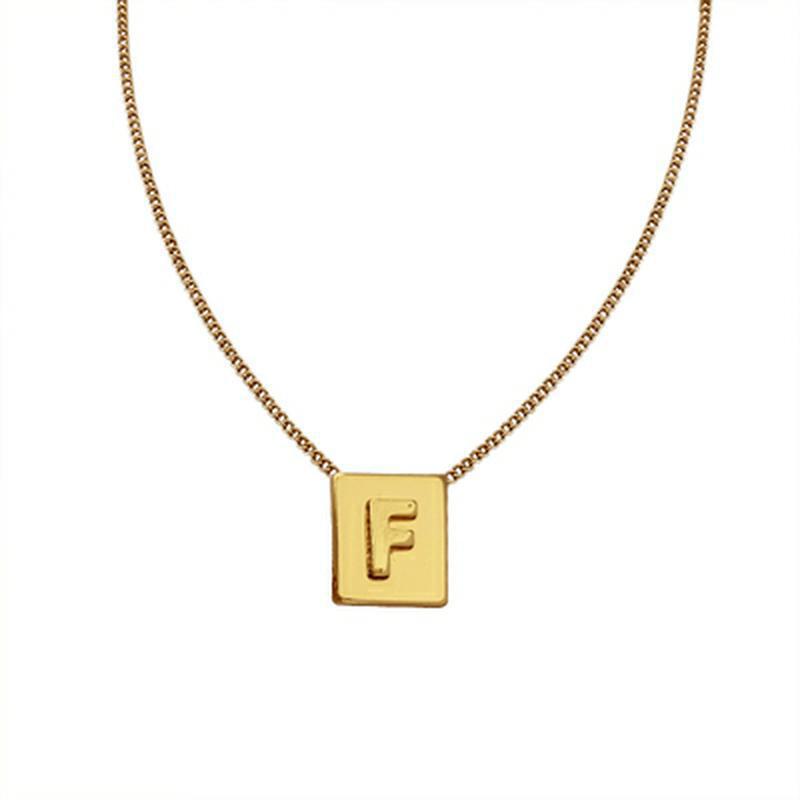 CELI Arc de Triomphe Initial Pendant Necklace - Luxury Niche Design