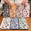 Magnetic For Magsafe Case For Samsung Galaxy S26 Ultra S25 Edge S24 Plus S23 FE S22 A54 A55 A56 5G Candy Color Love Hearts Pattern Matte Cover