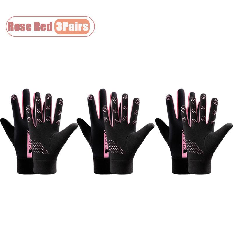 Winter Thermal Touchscreen Gloves for Women Waterproof Outdoor Cycling Gloves Thick Fleece Anti-Slip Design Ideal Christmas Gift