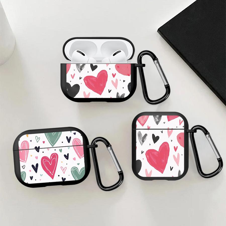 Love Heart Leopard Pink Cover Case For Airpods 1 Pro Pro2 Pro3 4 3 2 Earphone Cases