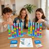 Jeux de défi de correspondance de couleurs 1/2 sets, Jeu rapide d'empilage de motifs, Jeu de puzzle de société familial pour enfants et adultes, Cadeaux d'anniversaire, Pâques, Fête de Noël