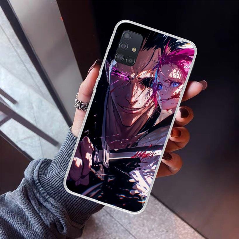 Zaraki Kenpachi Bleach Phone Case For Samsung Galaxy A12 A52S A42 A32 A22 A51 A50 Note 20 Ultra 10 S10 Plus A71 A70 A31 A30 A10S