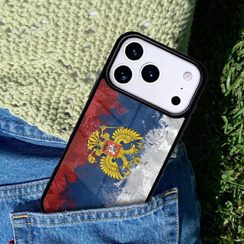 Moscow Russian Flag Bear mobile phone case Compatible with IPhone 17 16 15 14 13 12 11Pro Max 17 Air cover