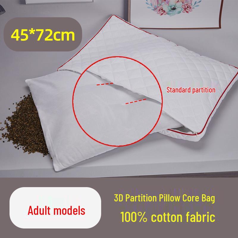 Poszewka na wkład poduszki z łuski gryki: Czysta Bawełna, Podwójny Zamek Błyskawiczny, Pogrubiony, Worek na Wypełnienie Poduszki Bezpieczny dla Dziecka, Tekstylia Domowe.