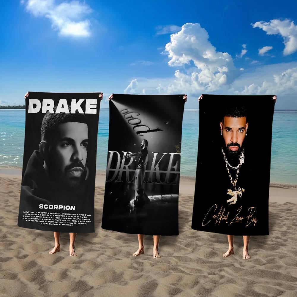 Ka Chen Muda Black/White Drake Microfiber Blanket Quick Drying Beach Towels Oversized Printing Super Absorbent Pool Towel Blanket