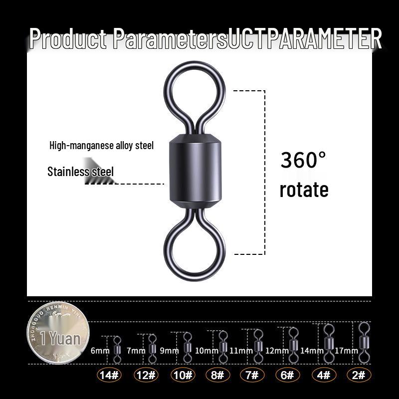 Stainless Steel Fishing Quick-Connectors: Strong Pull Force Lure Accessories