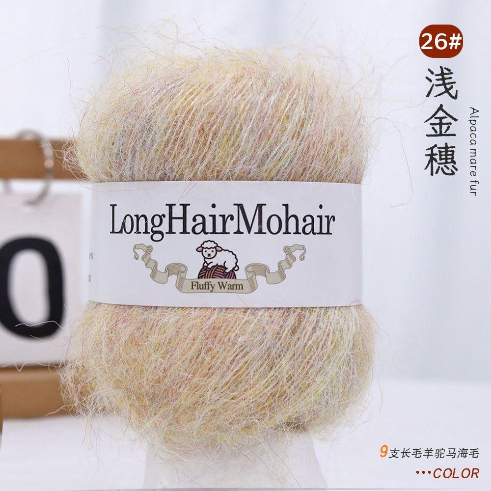 4 pièces/100g/set Fil Mohair Alpaga Pulls Tricotés Main Chapeaux Écharpes Châles Gants Chaussettes DIY Fil Doux Confortable Respectueux de la Peau