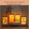 Festive Handheld Luminous Projection Flower Lantern - Foldable Paper Lantern for Mid-Autumn Festival & New Year