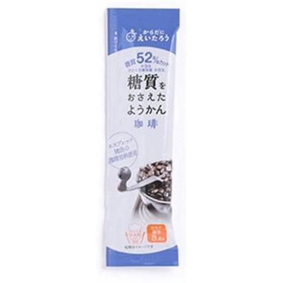 Eitaro Fuhonshop Zuckerreduzierter Yokan Kaffee 1 Stück (27g) Wagashi