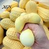 Cute Desktop Ornament Pinch Toy with Peanut Shape Stress Relief Soft Squeeze Non-rebound Sensory Fidget Non-Sticky for Kids