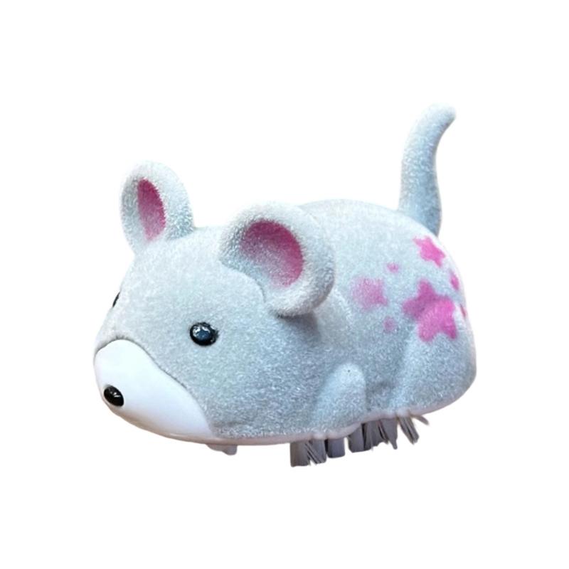 

Robotic Plush Mouse Cats Toy Simulated Animal Automatic Movements Anxiety Boredom Relief For Indoor Floor Table Use серый