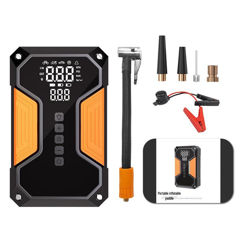 

All-in-One Car Air Pump & 12V Jump Starter - Portable Multifunctional Emergency Tool
