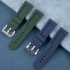 22/24/26mm Grün Blau Rot Braun Wasserdichtes Weiches Silikon Uhrenarmband Für Panerai Armband Für PAM441 111 Armband Mit Edelstahlstift
