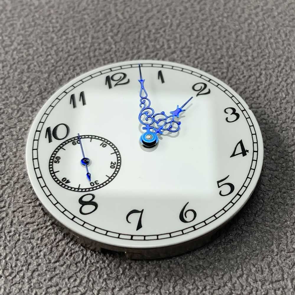 Watch Upgrade Parts 37MM Blue Watch Hand Watch Dial Rplacement for ETA6497 ST3600 Watch Movement Accessories