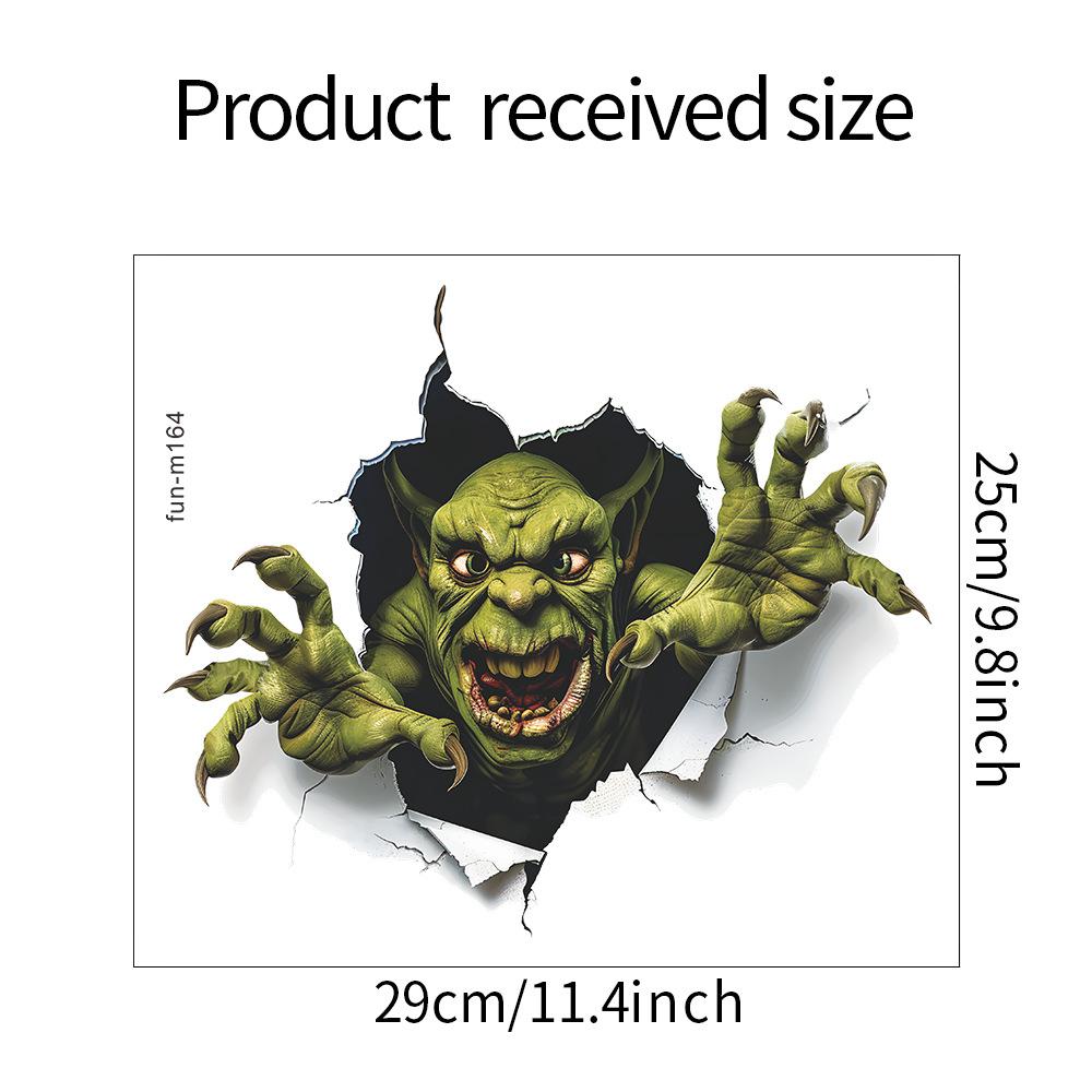 Halloween Green Monster Bathroom Toilet Toilet with Home Decor Decals