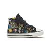 Converse Chuck Taylor All Star 1V Cartoon Print High Top Canvas Shoes Baby Sneakers Black 767531C