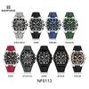 NAVIFORCE Original Men Sports Chronograph Watch Quartz Movement Silicone Strap 50m Waterproof Luminous Pointer Lightweight Men Casual Watch NF6113