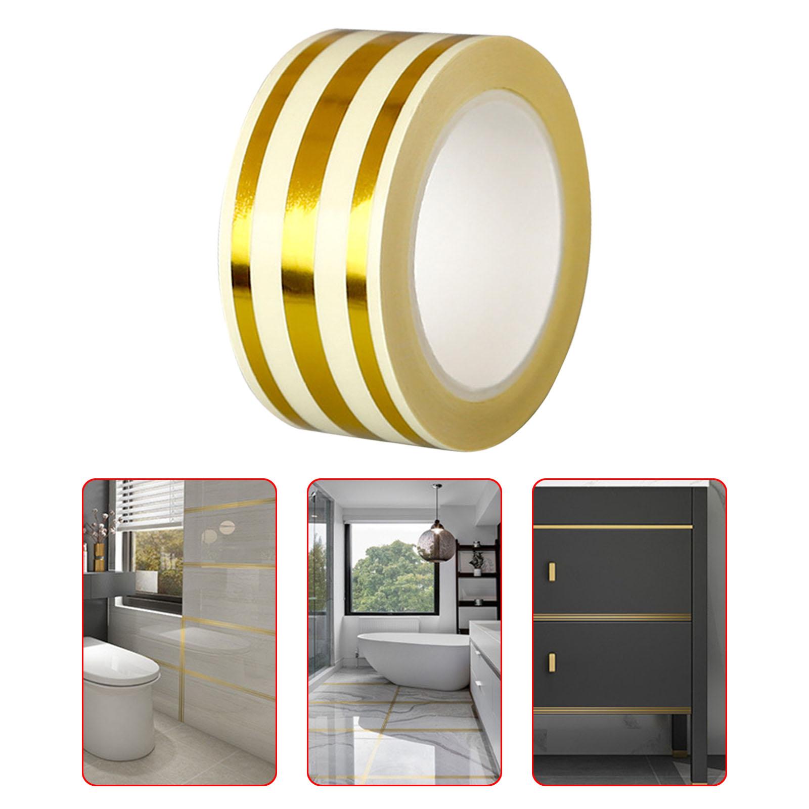 

Лента для герметизации плитки Пылезащитная самоклеящаяся наклейка для плитки золотистый