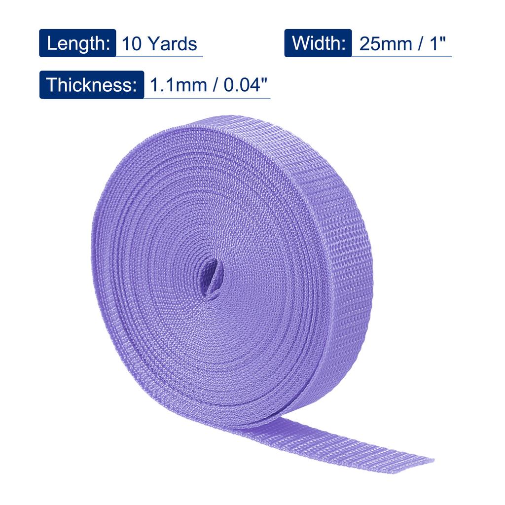 10 yardů 25mm polypropylenová popruhovina Páska Pás Páska Páska pro venkovní stanové příslušenství Šití Taška Zavazadla