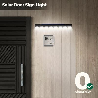 Solar LED Sign Lights 2 Pack - Dusk To Dawn Outdoor for Real Estate, House Number, Commercial Signs