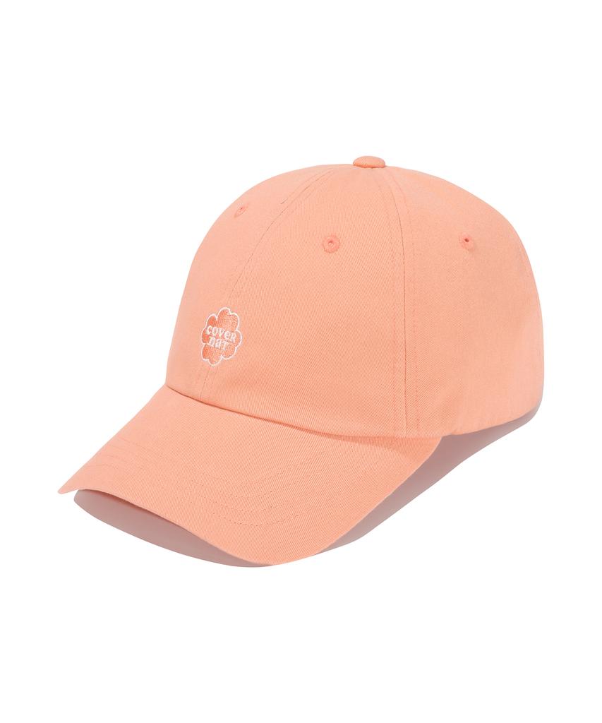 COVERNAT WOMAN Clover Heart Small Logo Ball Cap Coral