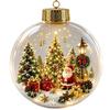 Acrylic Christmas Pendant Acrylic Holiday Hanging Decoration Led Hanging Bauble Delicate Christmas Ball Ornament For Entryway