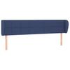 Vidaxl Wingback Headboard, Blue, 183X23X78/88 Cm, Fabric