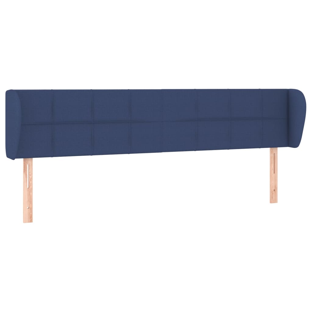 Vidaxl Wingback Headboard, Blue, 183X23X78/88 Cm, Fabric