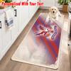 Crystal Palace Custom Name Flannel Rug Kitchen Mat Non Slip Floor Carpet Personalized Home Decor