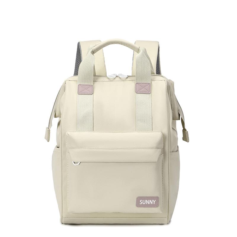 SchoolbagYX New Simple Large Space Backpack Backpack Schoolbag Travel Korean Version High School Student College Student Backpack Mommy Bag