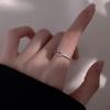 925 Sterling Silver Adjustable Women's Self-Discipline Ring – Minimalist Design for Pinky or Index Finger