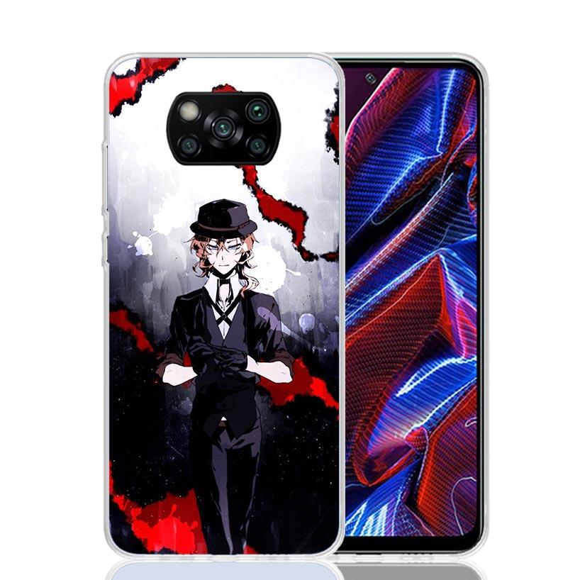 Bungo Stray Dogs Nakahara Chuuya Case Phone Cover for Xiaomi Redmi Note 10 9 9S 8 8T 7 5 Pro Mi 12T 11T 10T 9T 12 11 Lite A3 A2