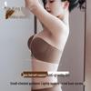 Strapless Gathered Push-Up Bra with Non-Slip Invisible Support
