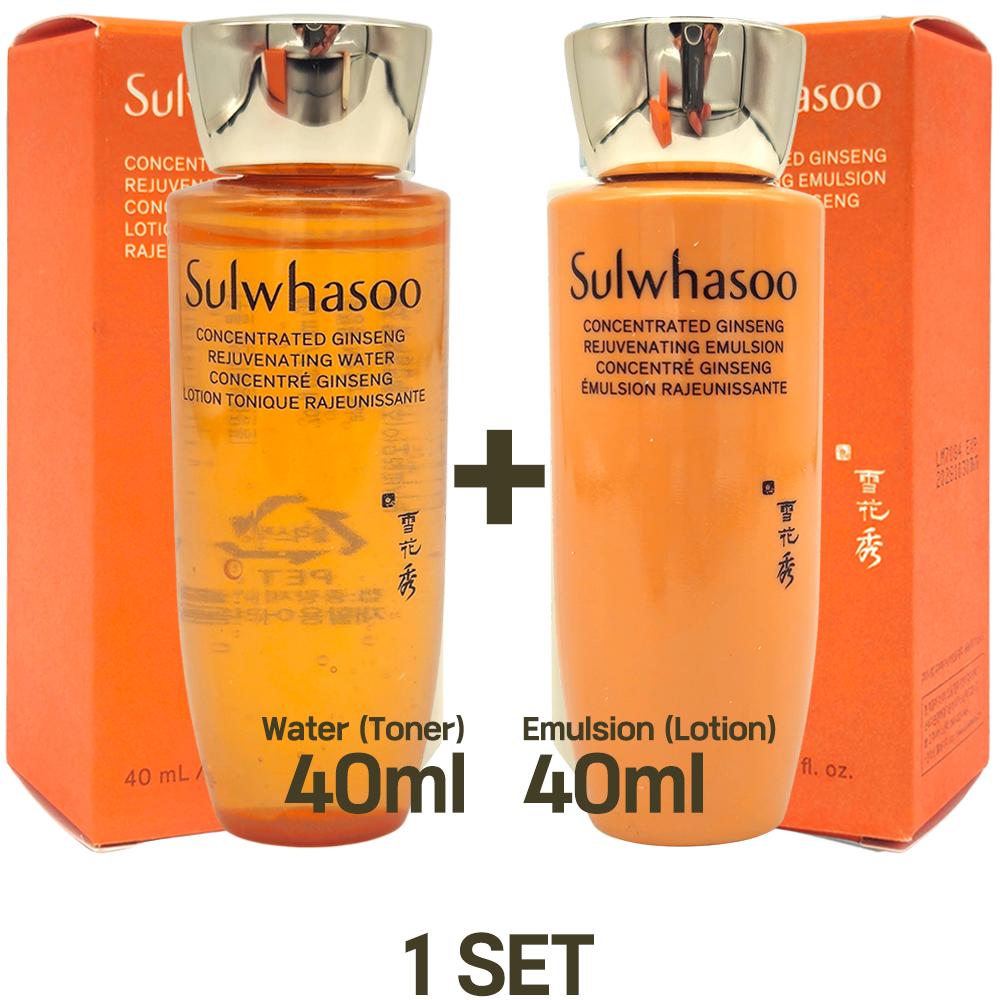 Sulwhasoo Agua Revitalizante Concentrada de Ginseng 40ml + Emulsión 40ml (Muestra)
