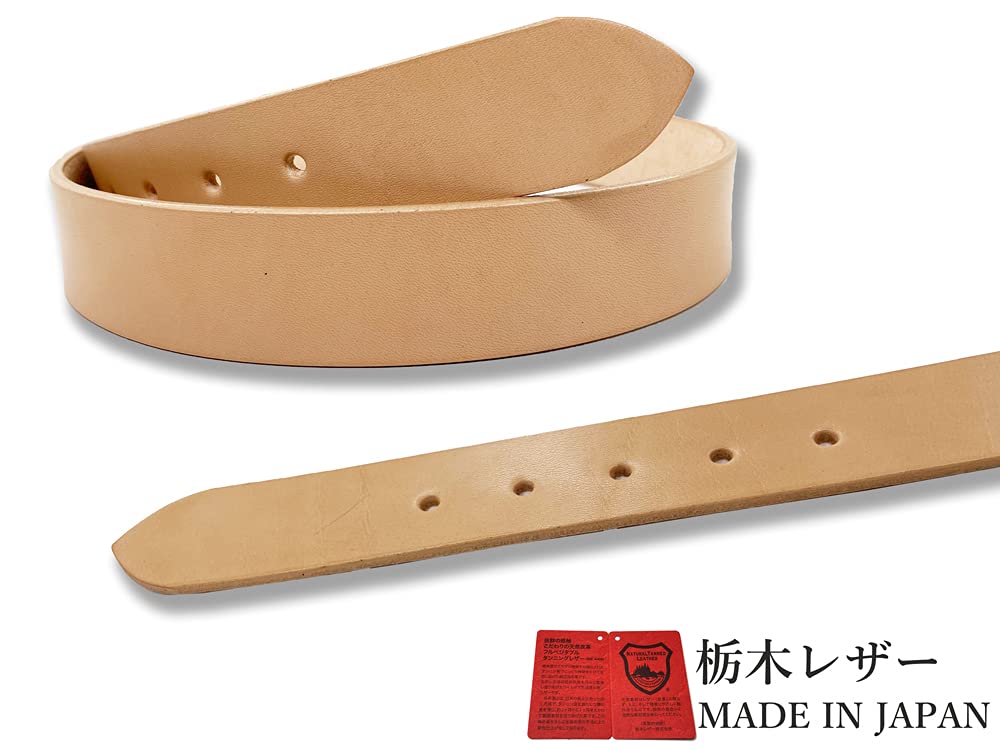 WING LEATHER Tochigi Leder Lang Fixiert Echt Hergestellt in Silber Größe 105 Gürtel, Größe, Größe, Leder, Rindsleder, Herren, Japan, Schlicht, Lässig, 35mm, w023,