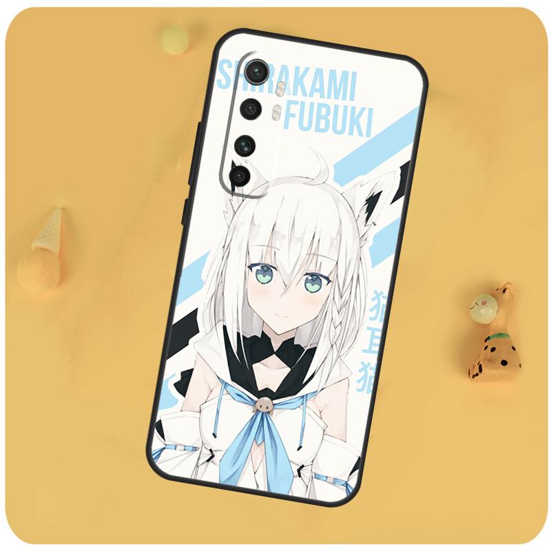 Shirakami Fubuki Hololive Cover For Xiaomi 15 13 14 Ultra 11T 12T 13T 14T Pro POCO X7 X6 Pro X3 X5 F5 F6 M6 Pro Case