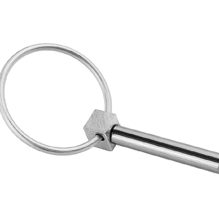 1/2 Pezzi Spilla di Sicurezza Rotonda in Acciaio Inossidabile Lynch Pin Robusto con Anelli Elementi di Fissaggio Clip di Ritenzione Ferramenta Antiruggine