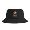 Respekt Liebe Unterstützung Inklusion Autismus Bewusstsein Eimerhut Streetstyle Fischerkappen Für Unisex Lustige Angler-Visierhüte