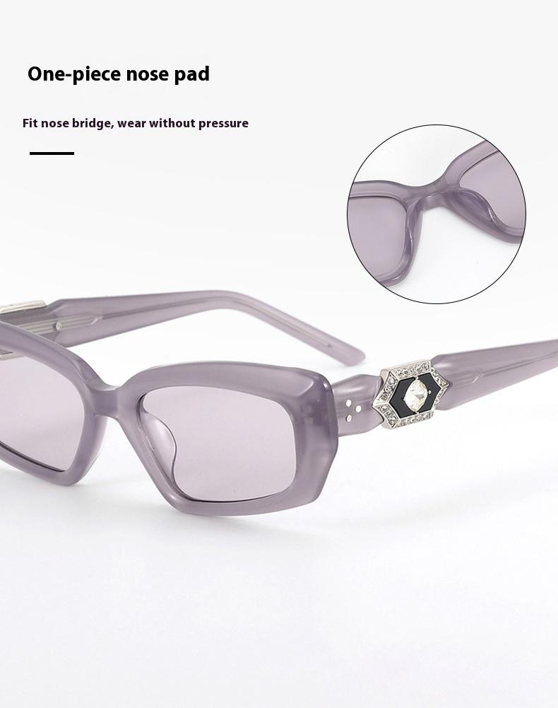 2025 New UV400 Anti UV Cat Eye Sunglasses Personalized Board Large Frame European and American Trendy Sunglasses