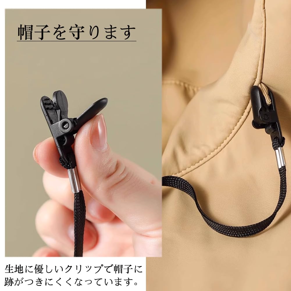 Forahome Hat Strap, Hat Clip, Hat Fly Prevention Clip, Total