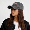 Unisex Washed Cotton Casual Baseball Cap with Flag and Letter Print Adjustable Back Strap for Everyday Wear