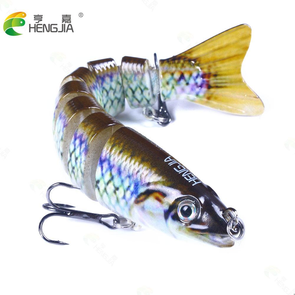 3 pezzi Esche rotanti multi-sezione per pesca alla spigola 12,7 cm-18 g-#6 Minnow Esche artificiali finte Adatte per pesca Carpfishing Attrezzatura Regalo per festival